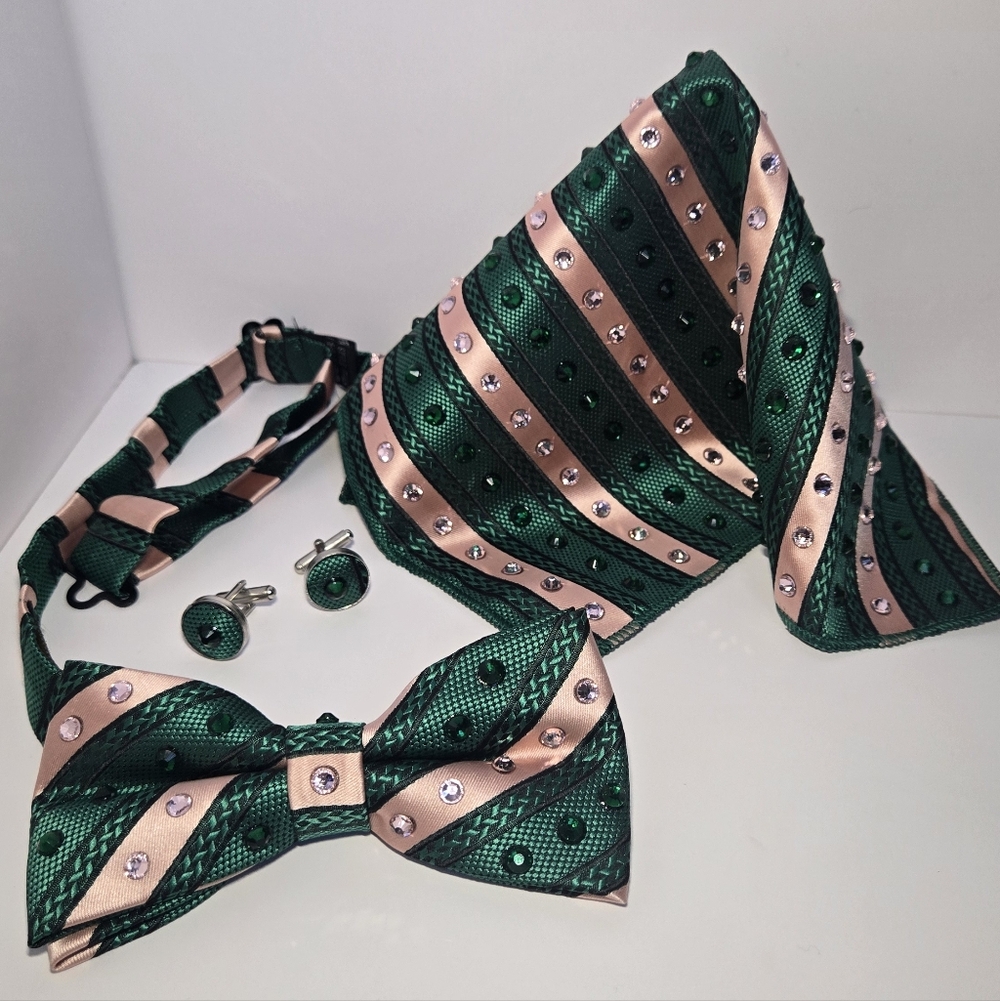 Wicked Inspired Rhinestone Bowtie